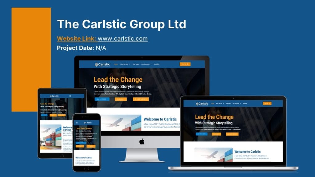 Carlstic corporate company website design services in Nairobi Kenya